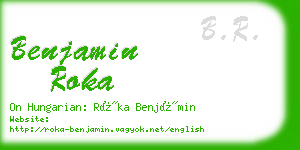 benjamin roka business card